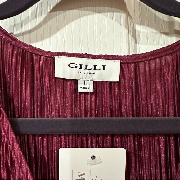 NWT Gilli Standing Ovation Maroon Midi Dress - Picture 8 of 12